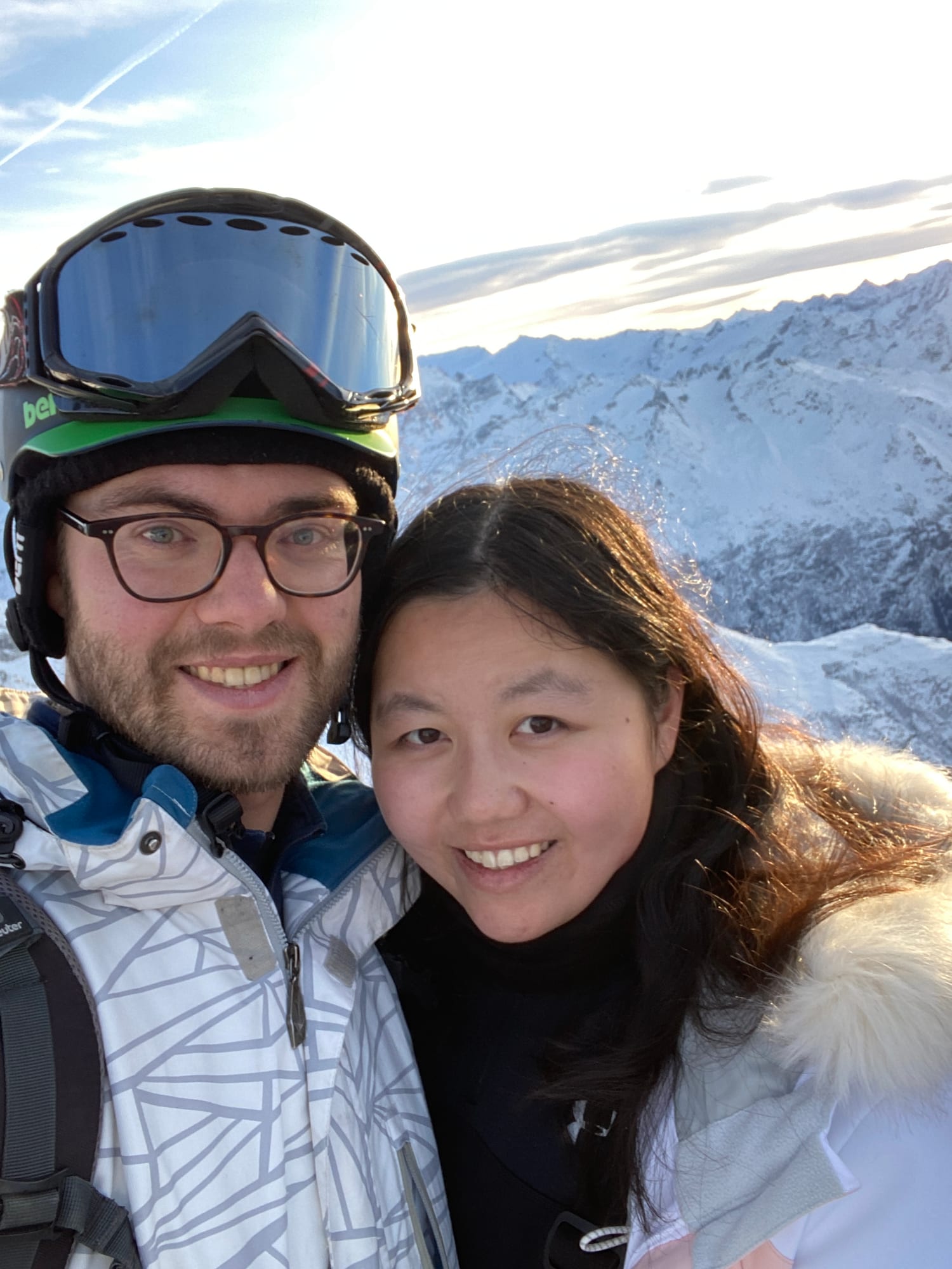 Tiffany and Sandro in Engelberg, Switzerland