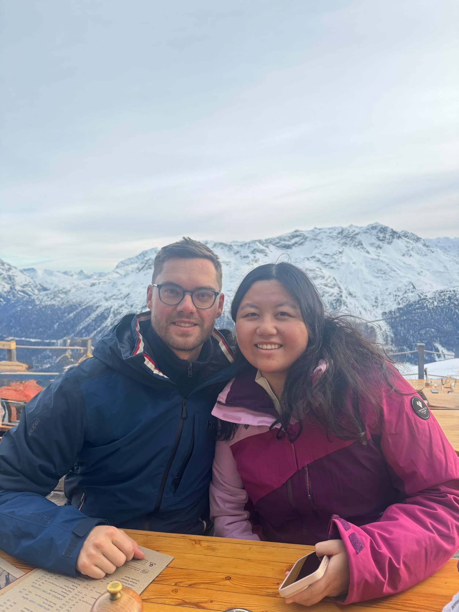 Tiffany and Sandro in St Moritz, Switzerland