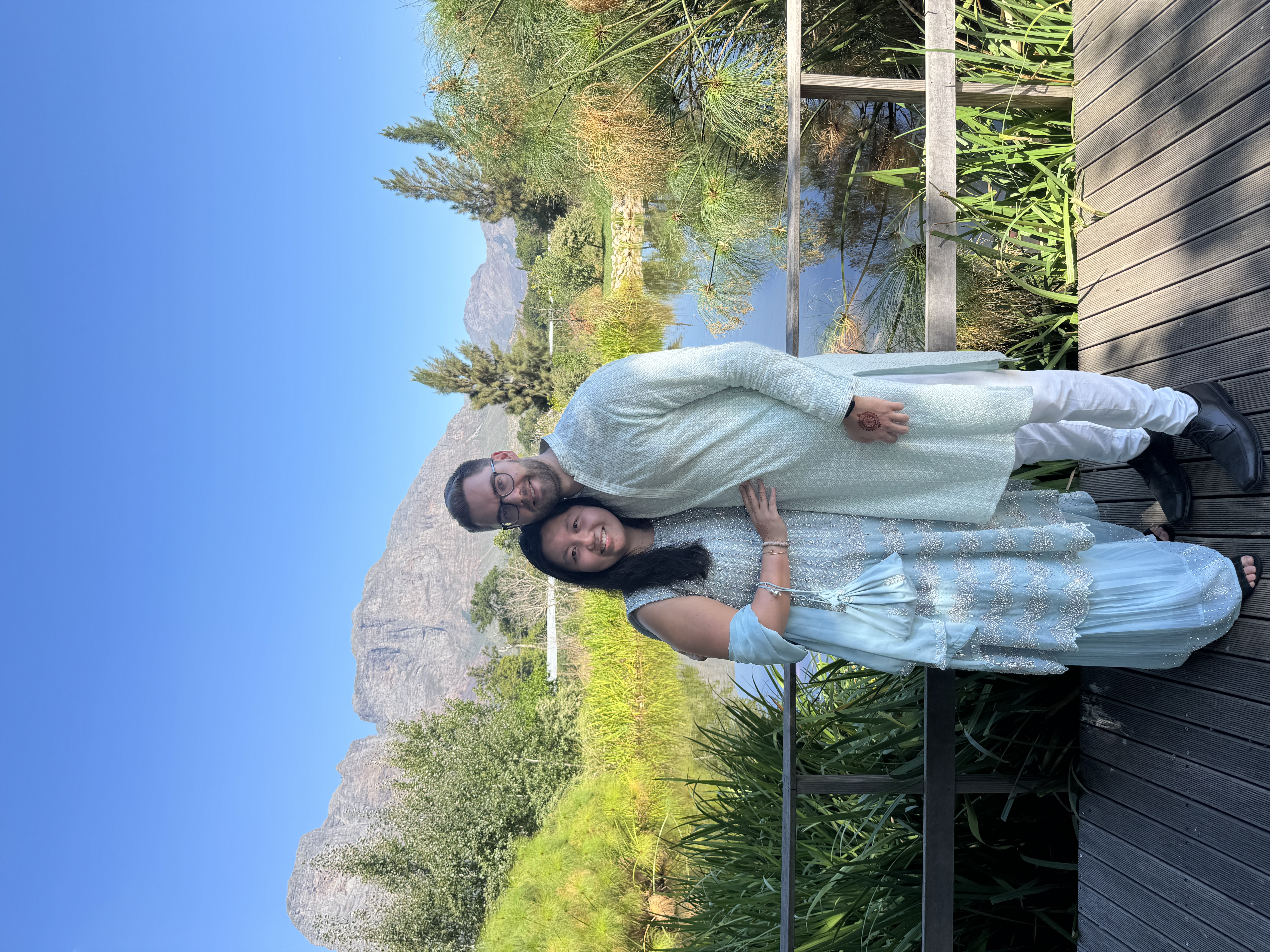 Tiffany and Sandro in Stellenbosch, South Africa