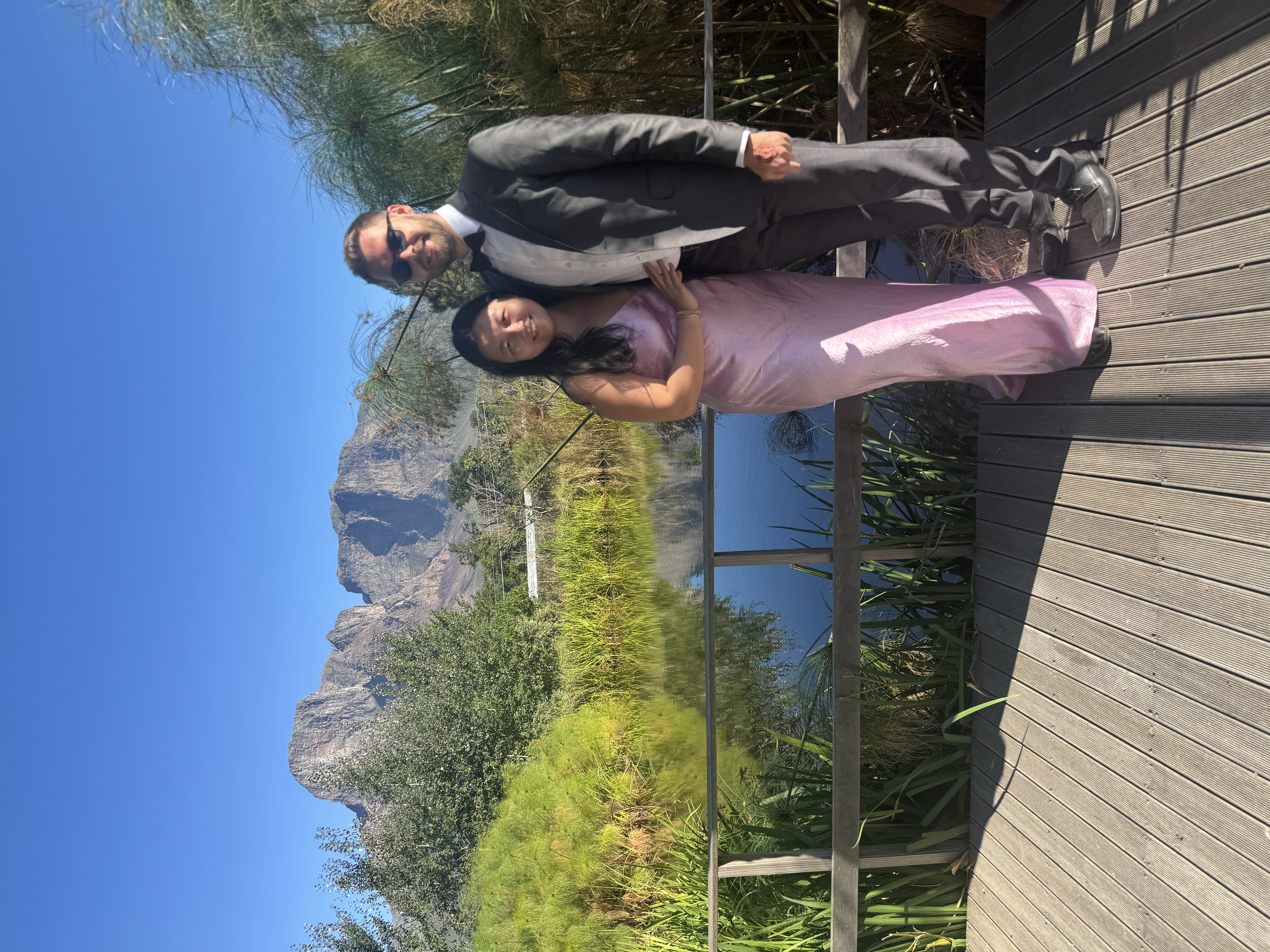 Tiffany and Sandro in Stellenbosch, South Africa
