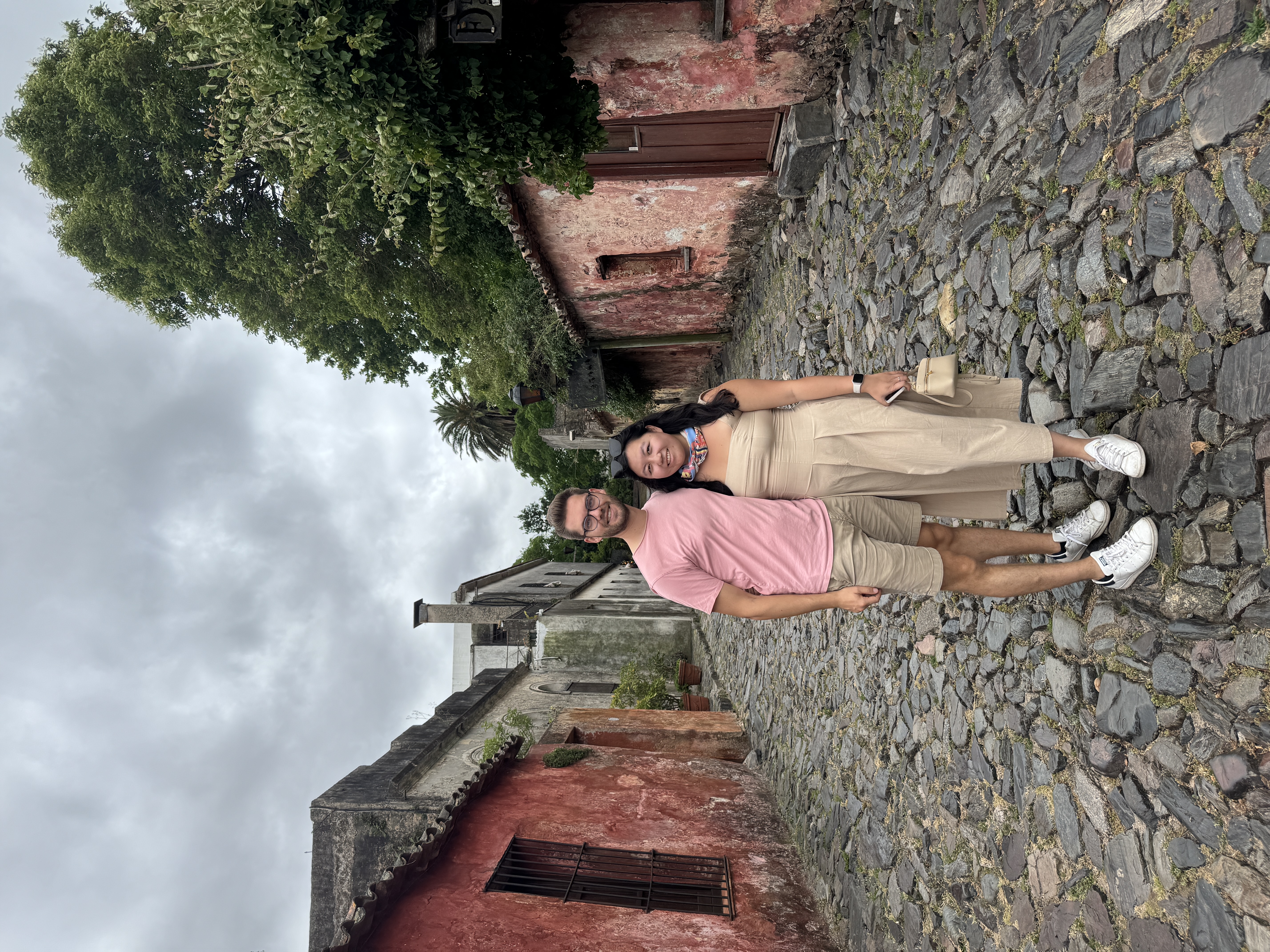 Tiffany and Sandro in Colonia del Sacramento, Uruguay