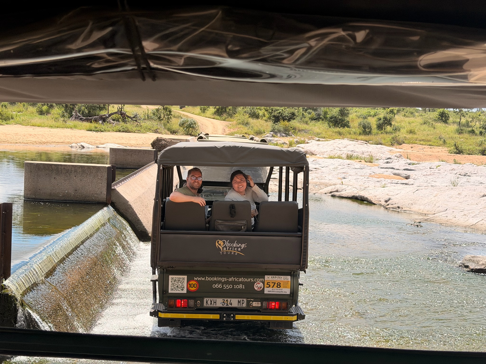 Tiffany and Sandro in Kruger National Park, South Africa